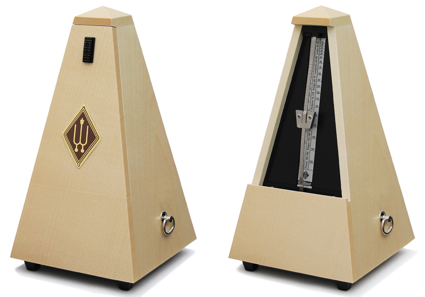 Wittner Metronome System Maelzel, wooden casing, maple blond, mat silk, without bell, No. 807a