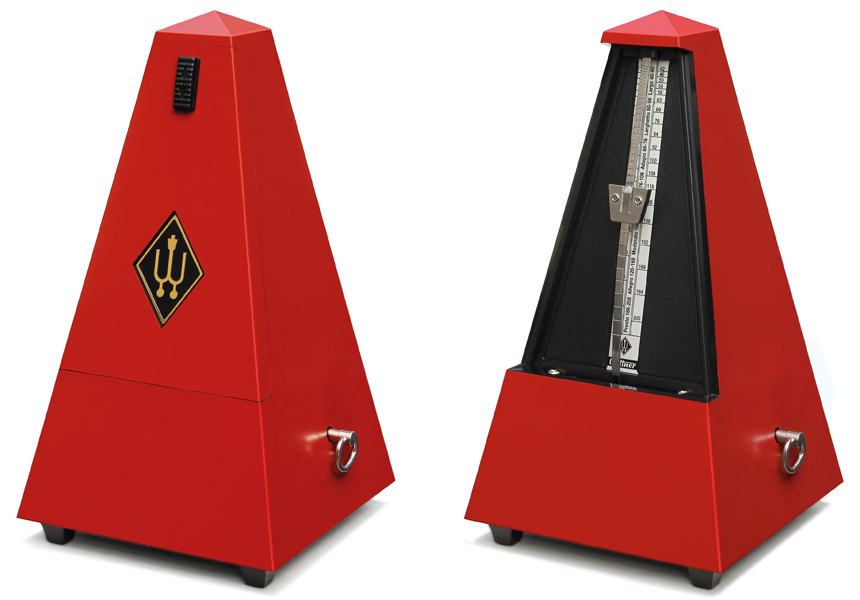 Wittner Metronome System Maelzel, dark-red, without bell, No. 845201