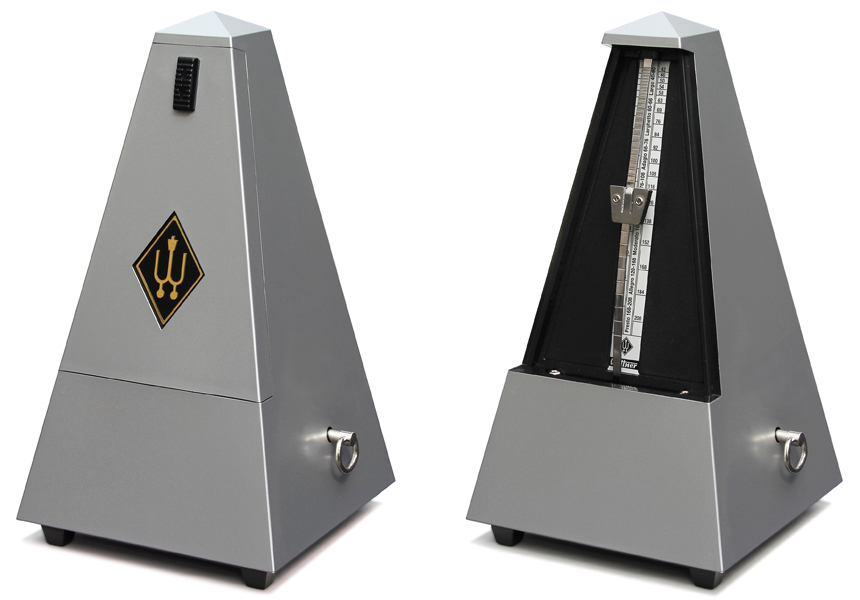 Wittner Metronome System Maelzel, light-silver-coloured, without bell, No. 845202