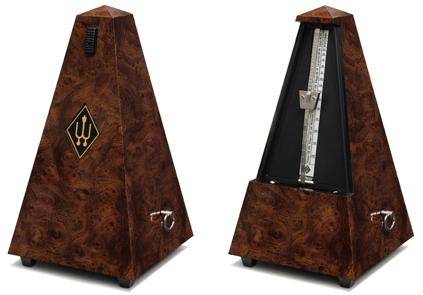 Wittner Metronome System Maelzel, burr walnut-effect, without bell, No. 845001