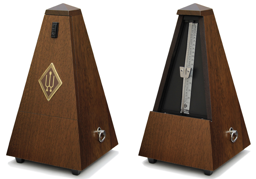 Wittner Metronome System Maelzel, wooden casing, genuine walnut, mat silk, without bell, No. 804m