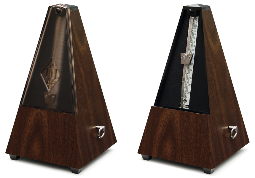 Wittner Metronome System Maelzel, Plastic casing, walnut grain, without bell, No. 804K
