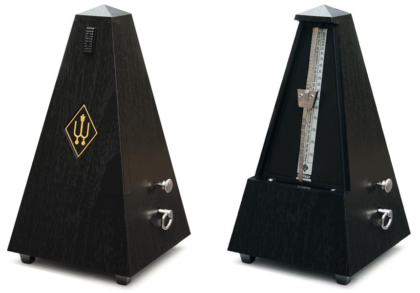 Wittner Metronome System Maelzel, Plastic casing, black, with bell, No. 85161