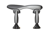 WITTNER® - Chin Rest Augsburg for Violin, Centered mounting, Height and Tilt adjustable