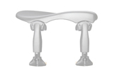 WITTNER® - Chin Rest Augsburg for Violin, Centered mounting, Height and Tilt adjustable