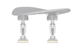 WITTNER® - Chin Rest Augsburg for Viola, Centered mounting, Height and Tilt adjustable