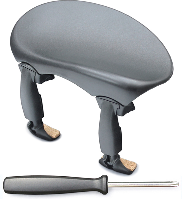 WITTNER® - Chin Rest Augsburg for Violin, Centered mounting, Height and Tilt adjustable