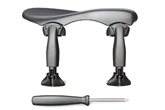 WITTNER® - Chin Rest Augsburg for Violin, Centered mounting, Height and Tilt adjustable
