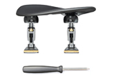 WITTNER® - Chin Rest Augsburg for Violin, Centered mounting, Height and Tilt adjustable
