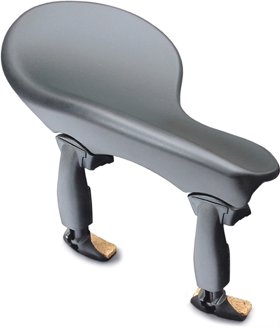 WITTNER® - Chin Rest Zuerich for Violin and Viola, played at the side, centered mounting, height and tilt adjustable