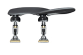 WITTNER® - Chin Rest Zuerich for Violin and Viola, played at the side, centered mounting, height and tilt adjustable