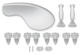 WITTNER® - Chin Rest Zuerich for Violin and Viola, played at the side, centered mounting, height and tilt adjustable