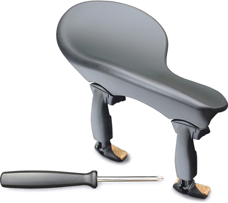 WITTNER® - Chin Rest Zuerich for Violin and Viola, played at the side, centered mounting, height and tilt adjustable