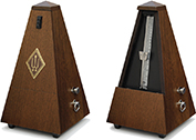 Wittner Metronome System Maelzel genuine walnut, mat silk, with bell No. 814m