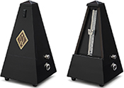 Wittner Metronome System Maelzel black,<br>high gloss finish, with bell No. 816
