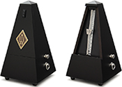 Wittner Metronome System Maelzel black, mat silk, with bell No. 816m