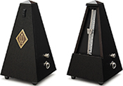 Wittner Metronome System Maelzel oak black, mat, with bell No. 819